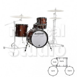 Batteria Acustica Ludwig Lc179x025 Breakbeats Wine Red