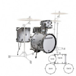 Batteria Acustica Ludwig Lc179x028 Breakbeats White Sparkle