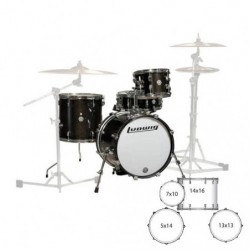 Batteria Acustica Ludwig  Lc179x016 Breakbeats Black/gold