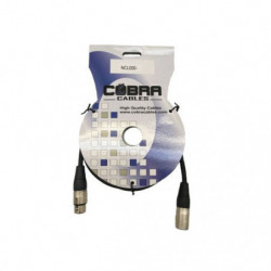 Cavo Xlr Cobra Xlr M- Xlr F 1m Cl000-01  Yongsheng By Neutrik