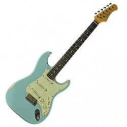 Chitarra Elettrica Eko  S300 Relic Daphne Blue