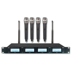 Radiomicrofono UHF304 - 4 x Mano Wireless