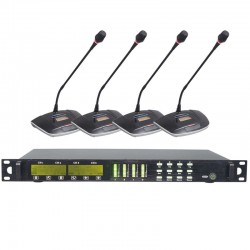UHF604C  set4 radiomicrofoni conference